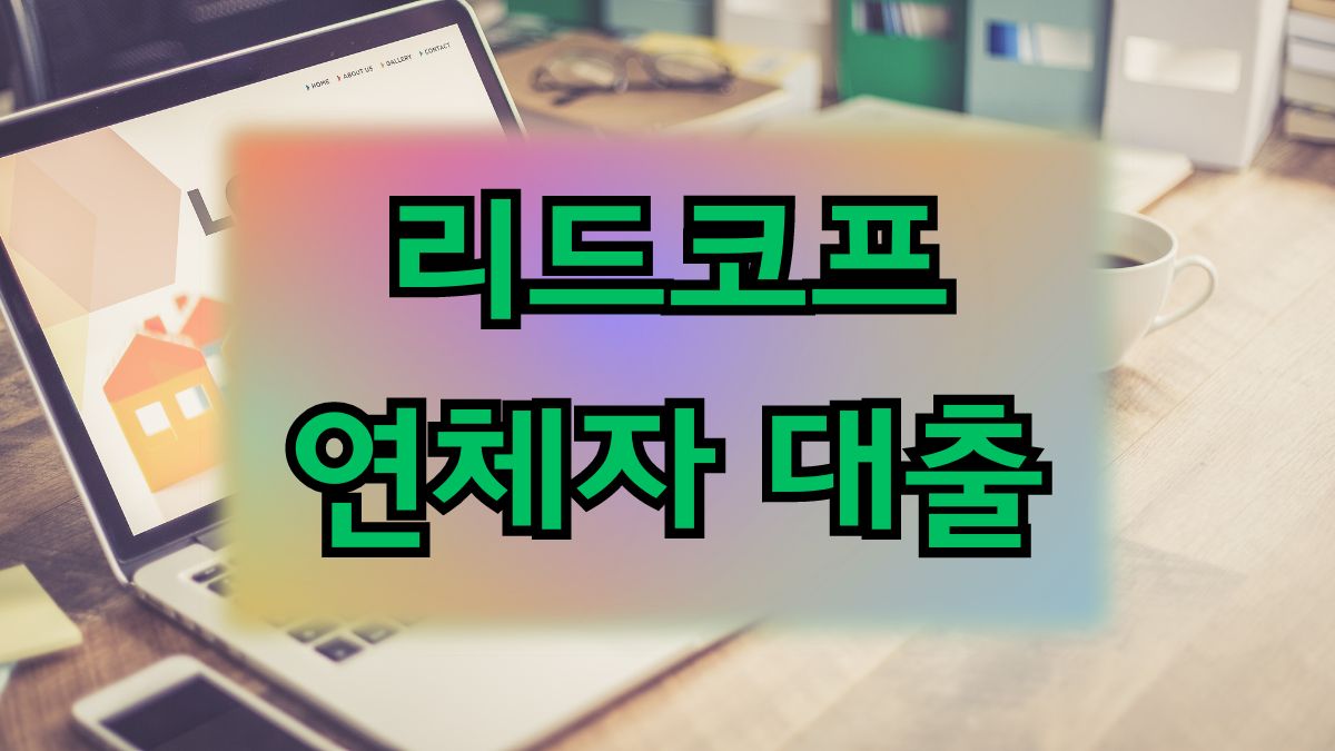 리드코프 연체자 대출