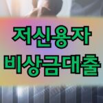 저신용자 비상금대출