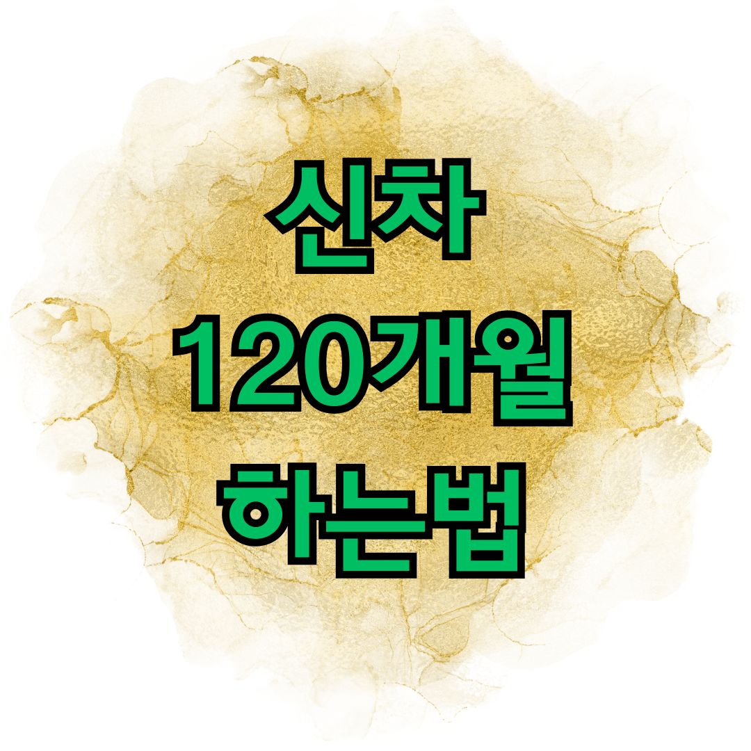 신차 120개월 하는법